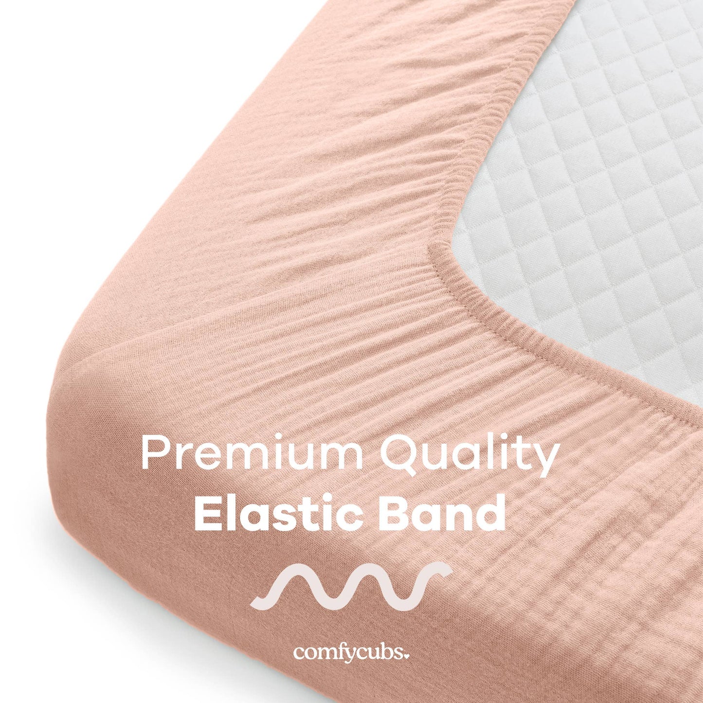 Muslin Fitted Crib Sheet, Extra Soft by Comfy Cubs: Cedar