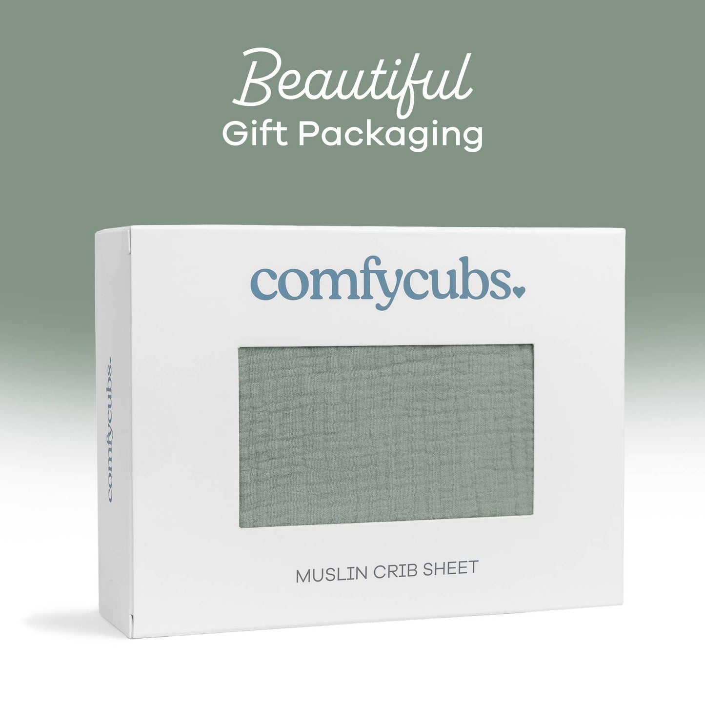 Muslin Fitted Crib Sheet, Extra Soft by Comfy Cubs: Cedar