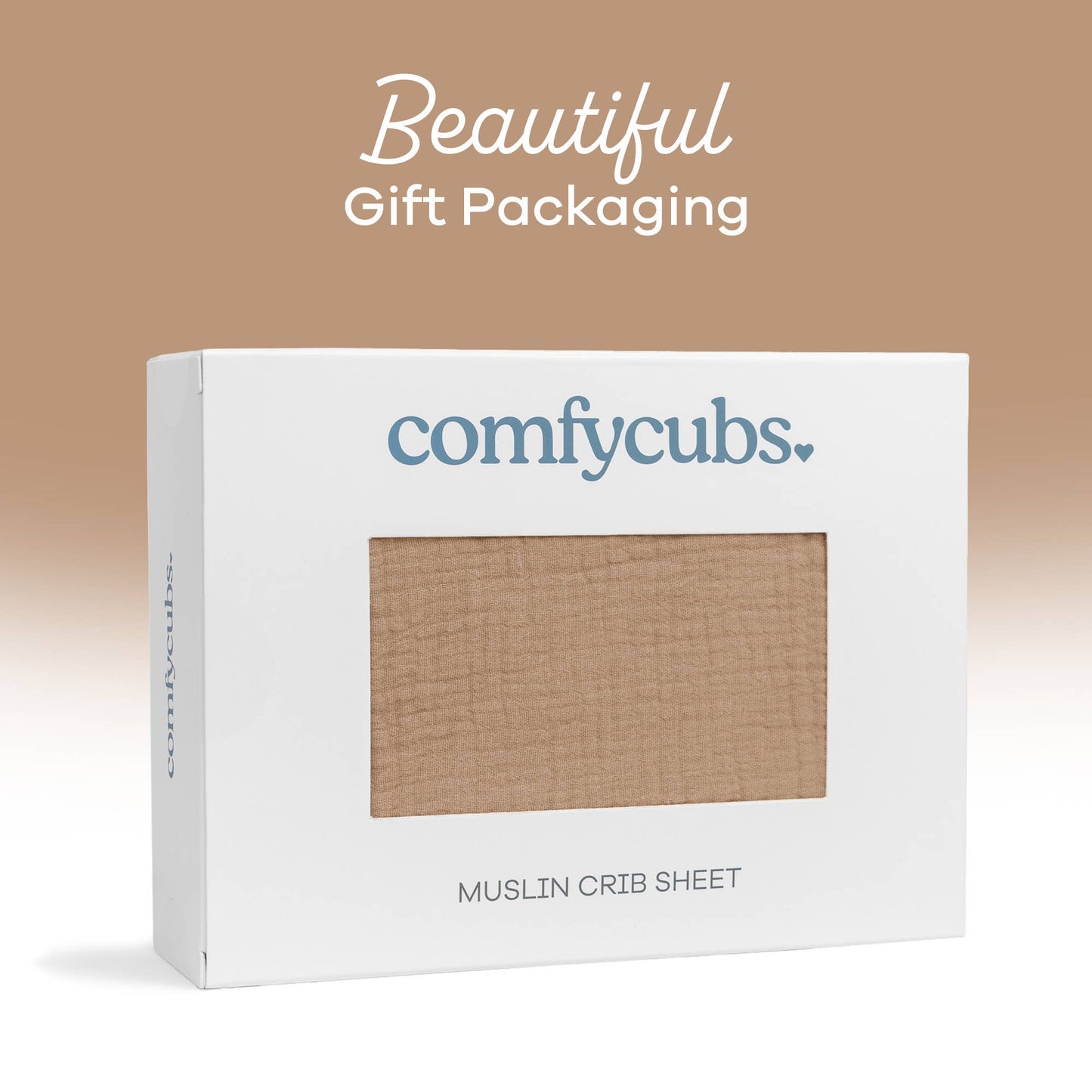 Muslin Fitted Crib Sheet, Extra Soft by Comfy Cubs: Cedar