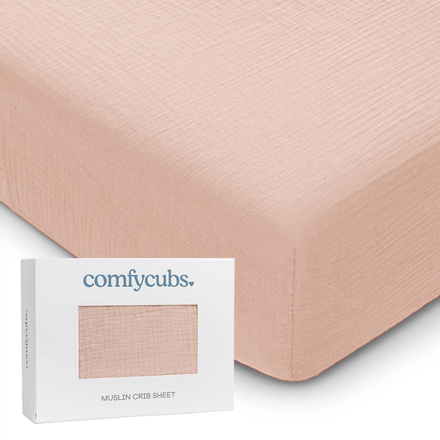 Muslin Fitted Crib Sheet, Extra Soft by Comfy Cubs: Cedar