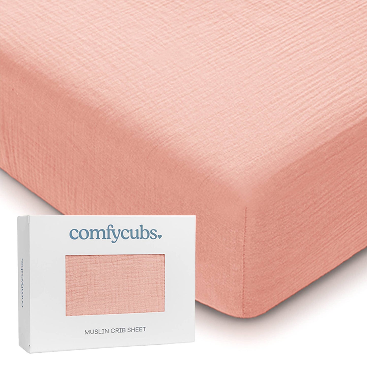 Muslin Fitted Crib Sheet, Extra Soft by Comfy Cubs: Cedar