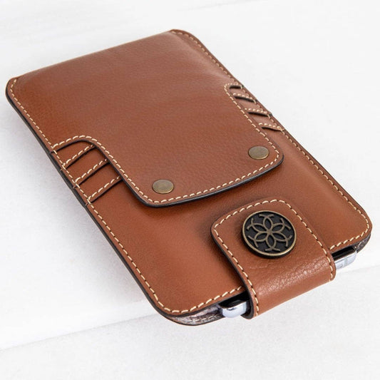 Austin Phone Wallet in Chestnut