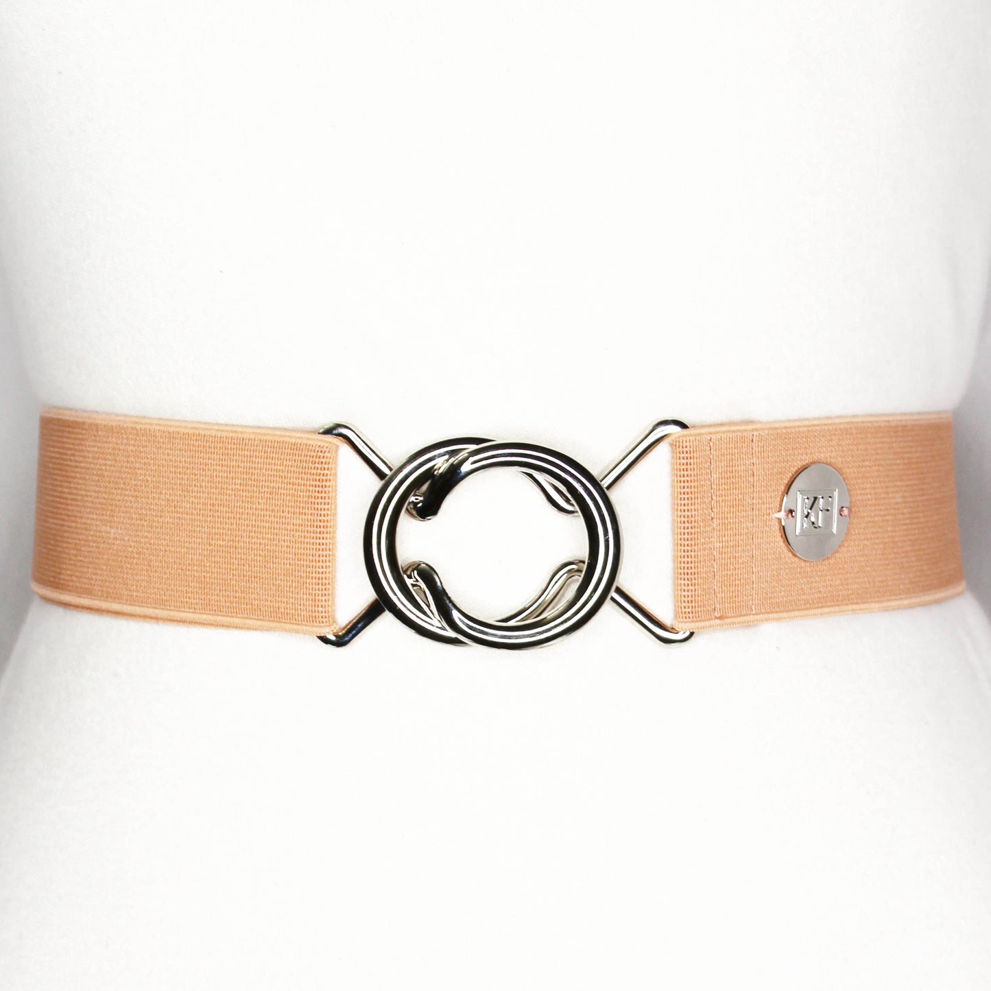 Dark Blush Solid Elastic Belt