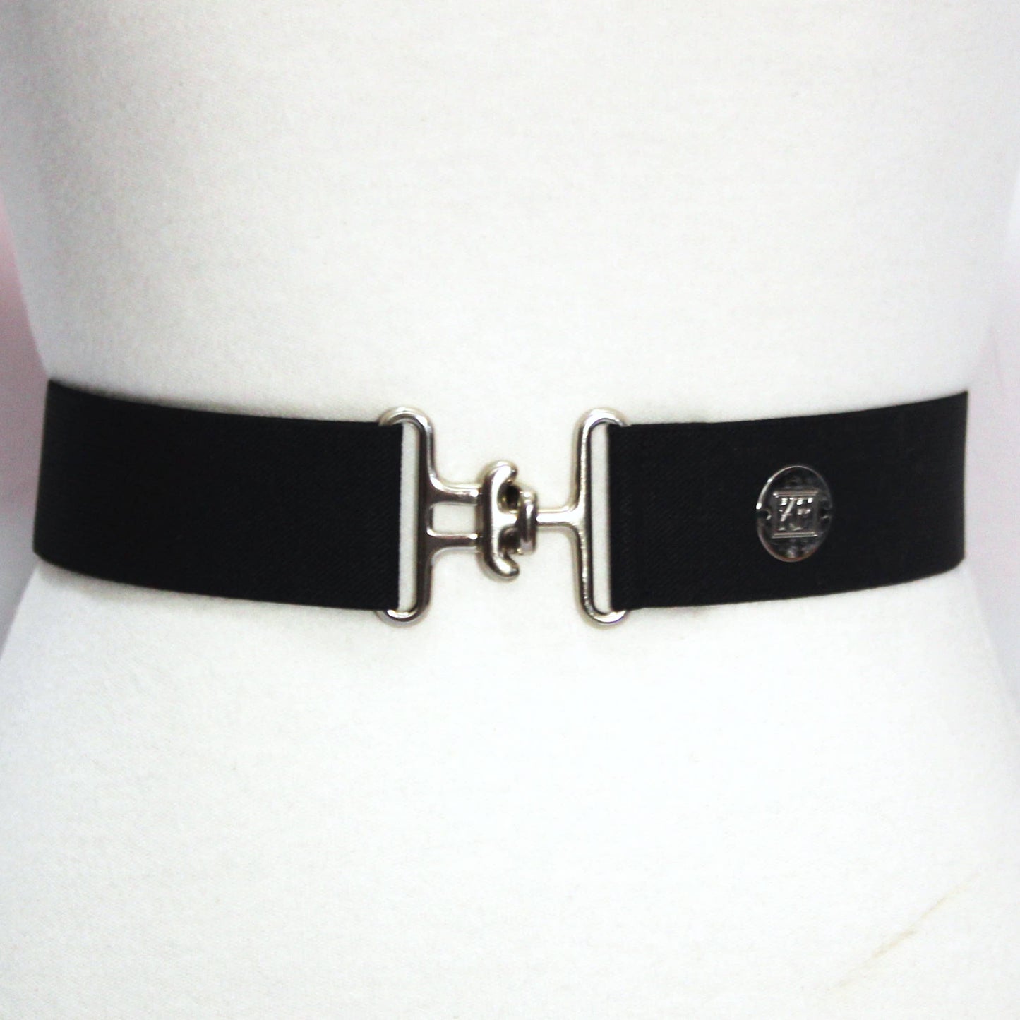 Black Solid Elastic Belt