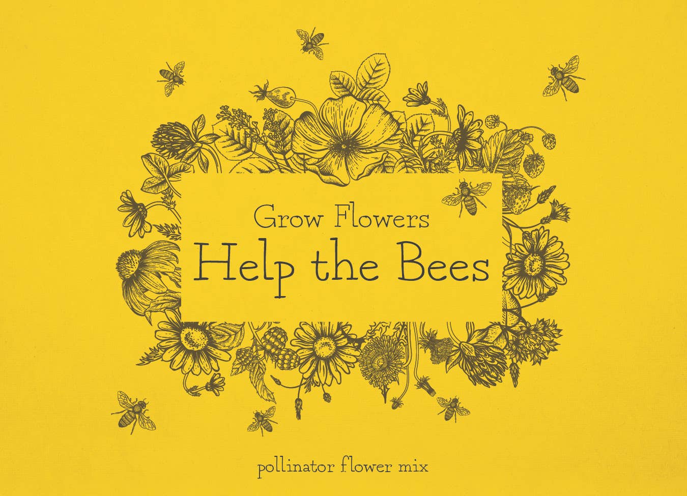 Grow Flowers Help Bees Pollinator Mix