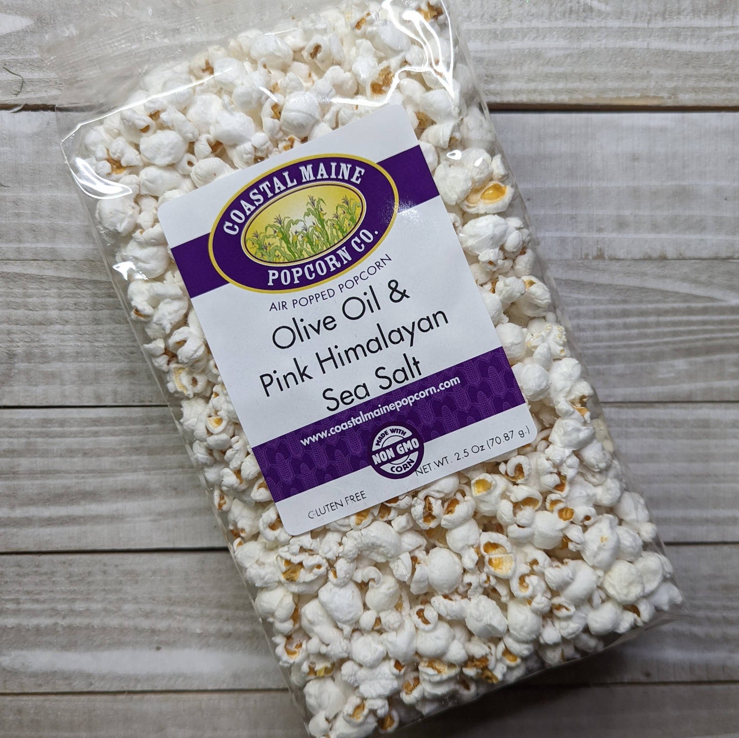 Olive Oil & Pink Himalayan Sea Salt Popcorn (Savory)