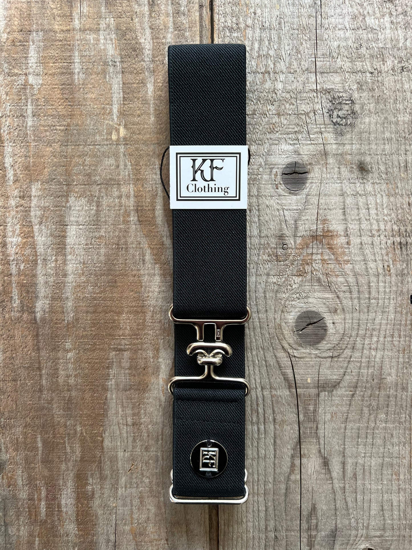Black Solid Elastic Belt
