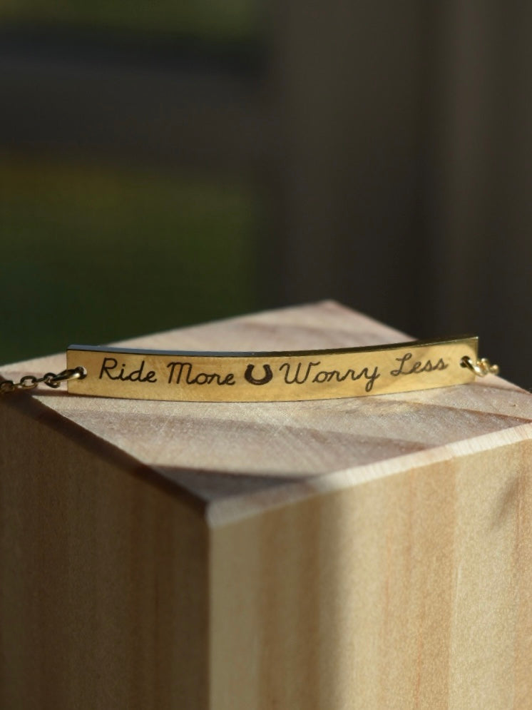 Equestrian Saying Bracelet