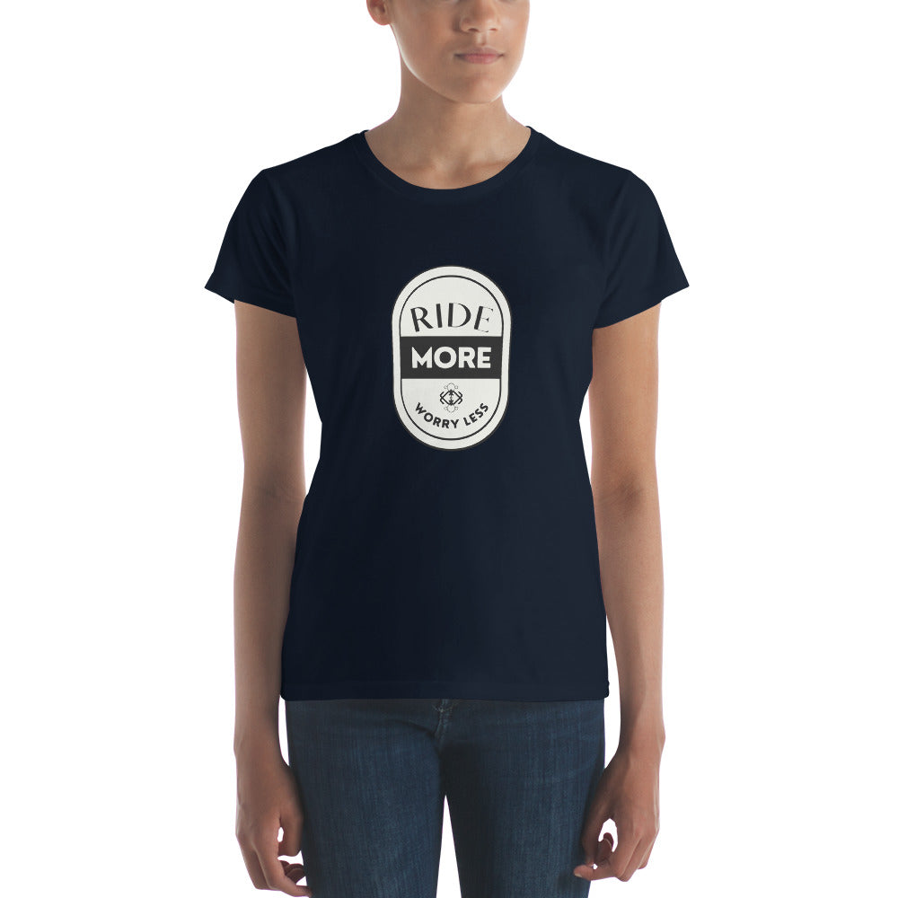 Ride More Worry Less Women's short sleeve t-shirt
