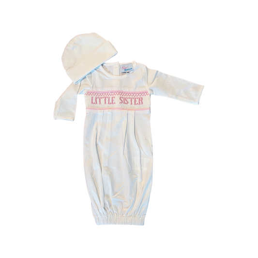 Little Sister - Gown and Cap: NB