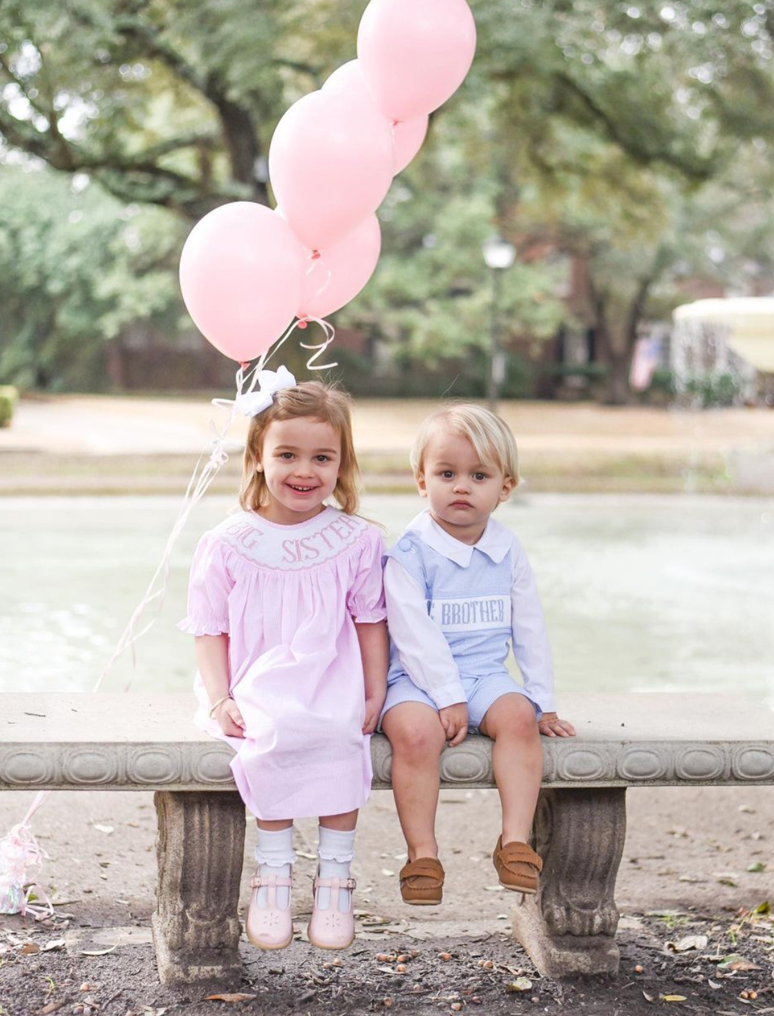 Big Sister - Pink Gingham Emmie Dress: 2T
