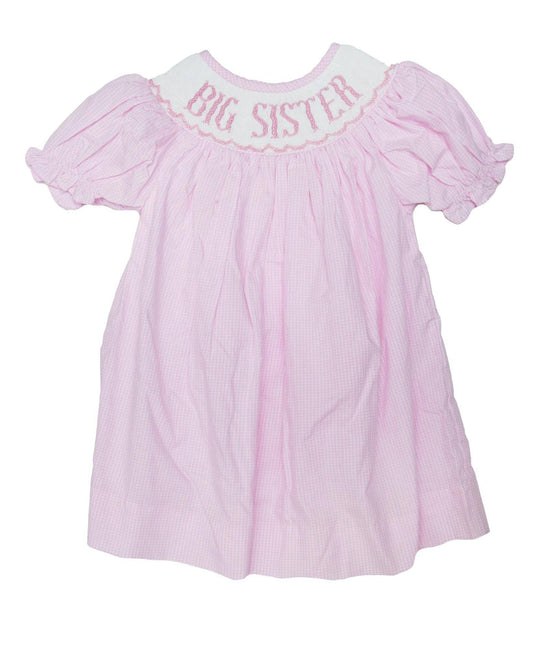 Big Sister - Pink Gingham Emmie Dress: 2T