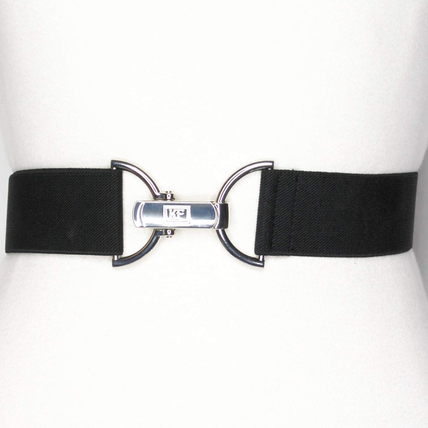 Black Solid Elastic Belt