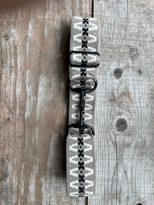 1.5" Elastic Belt - Black Snaffle