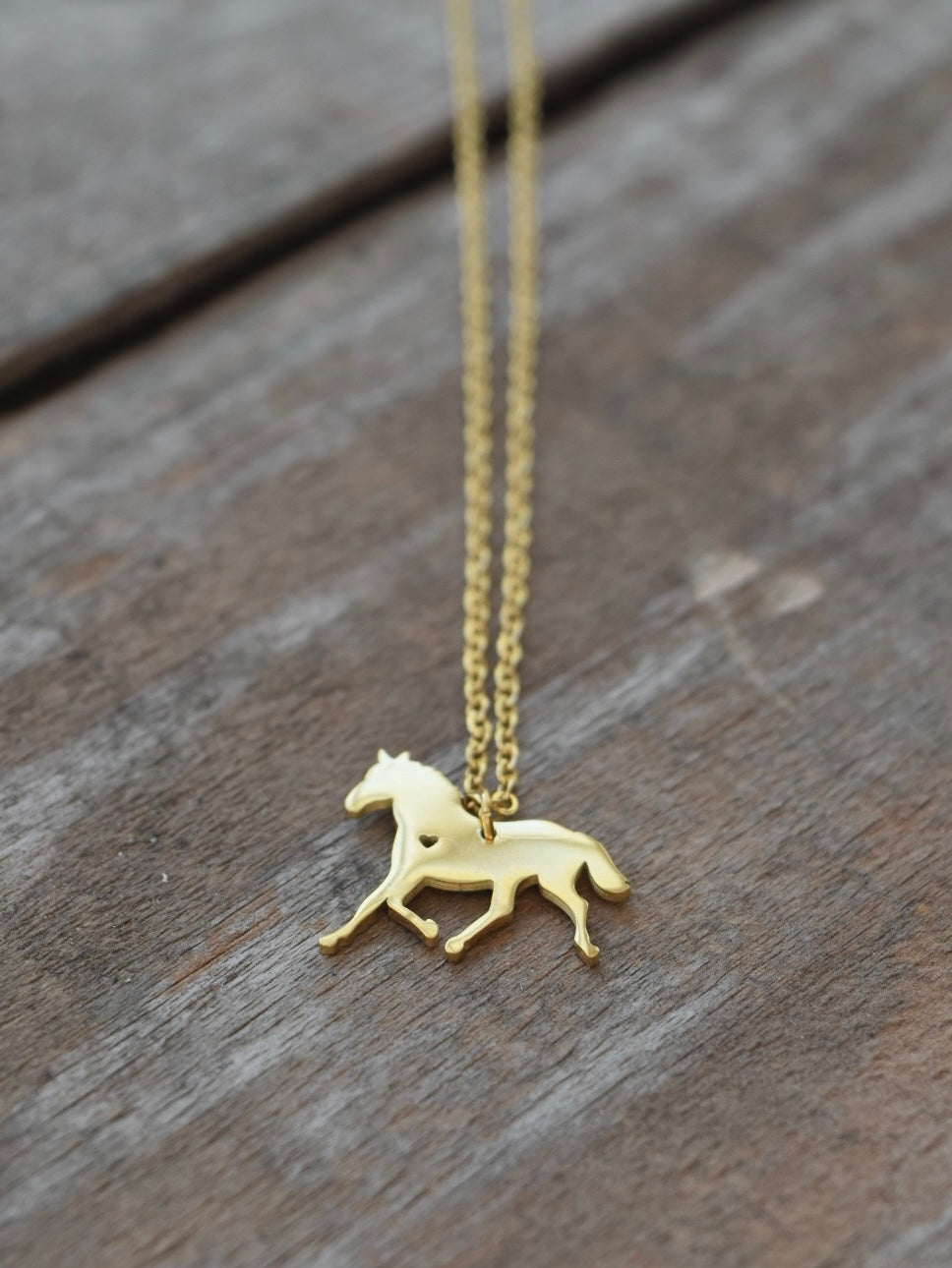 Heart Horse Necklace