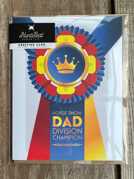 Horse Show Dad Equestrian Horse Greeting Card