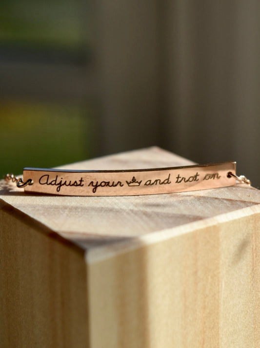 Equestrian Saying Bracelet