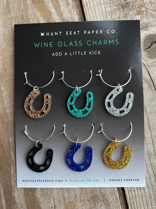 Equestrian Horse Wine Charms